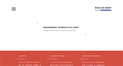 Desktop Screenshot of ecoledechant-paris.com